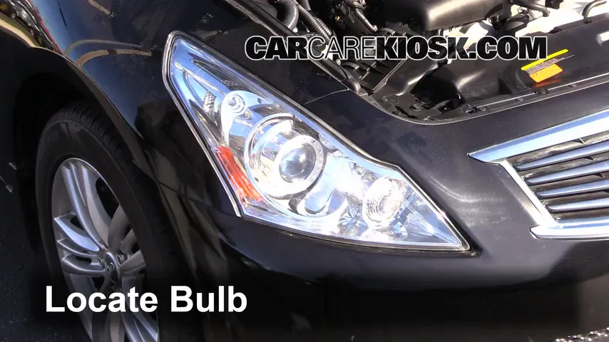 2012 Infiniti G25 X 2.5L V6 Éclairage Feu de jour (remplacer l'ampoule)